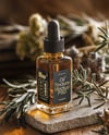Amber Dropper Bottle with Oil Tincture Mockup