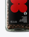 Square Glass Jar with Whole Allspice Mockup