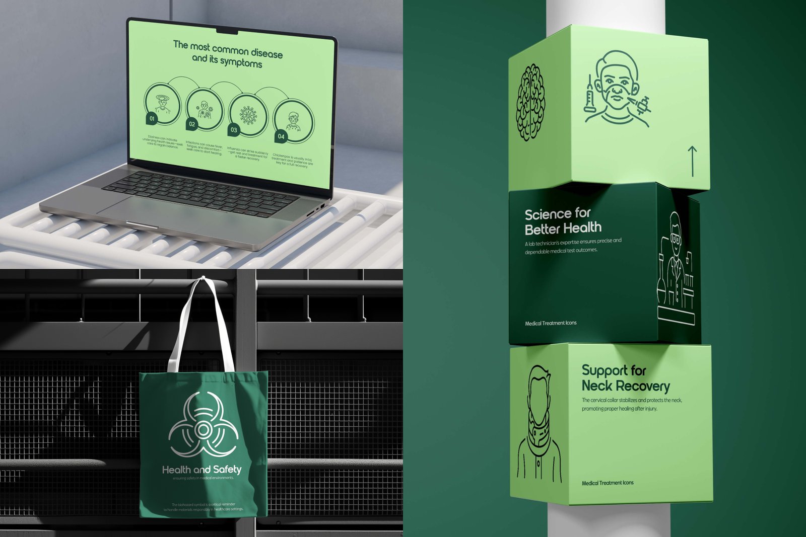Medical Treatment Icons Set