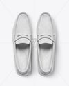 Pair of Suede Moccasins Mockup