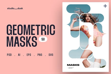 Abstract Geometric Masks and Shapes - Abstract design