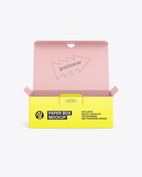 Paper Box Mockup - Mockups
