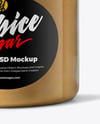 Plastic Jar with Ground Ginger Mockup