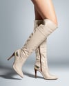 Pair of High-Knee Boots on Women's Legs Mockup