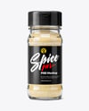 Spice Glass Jar with Garlic Powder Mockup