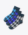 Three Socks Mockup