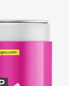 Glossy Paper Tube with Tea Mockup