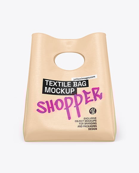 Textile Shopping Bag Mockup - Fabric mockup