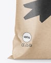 Large Kraft Paper Snack Bag Mockup