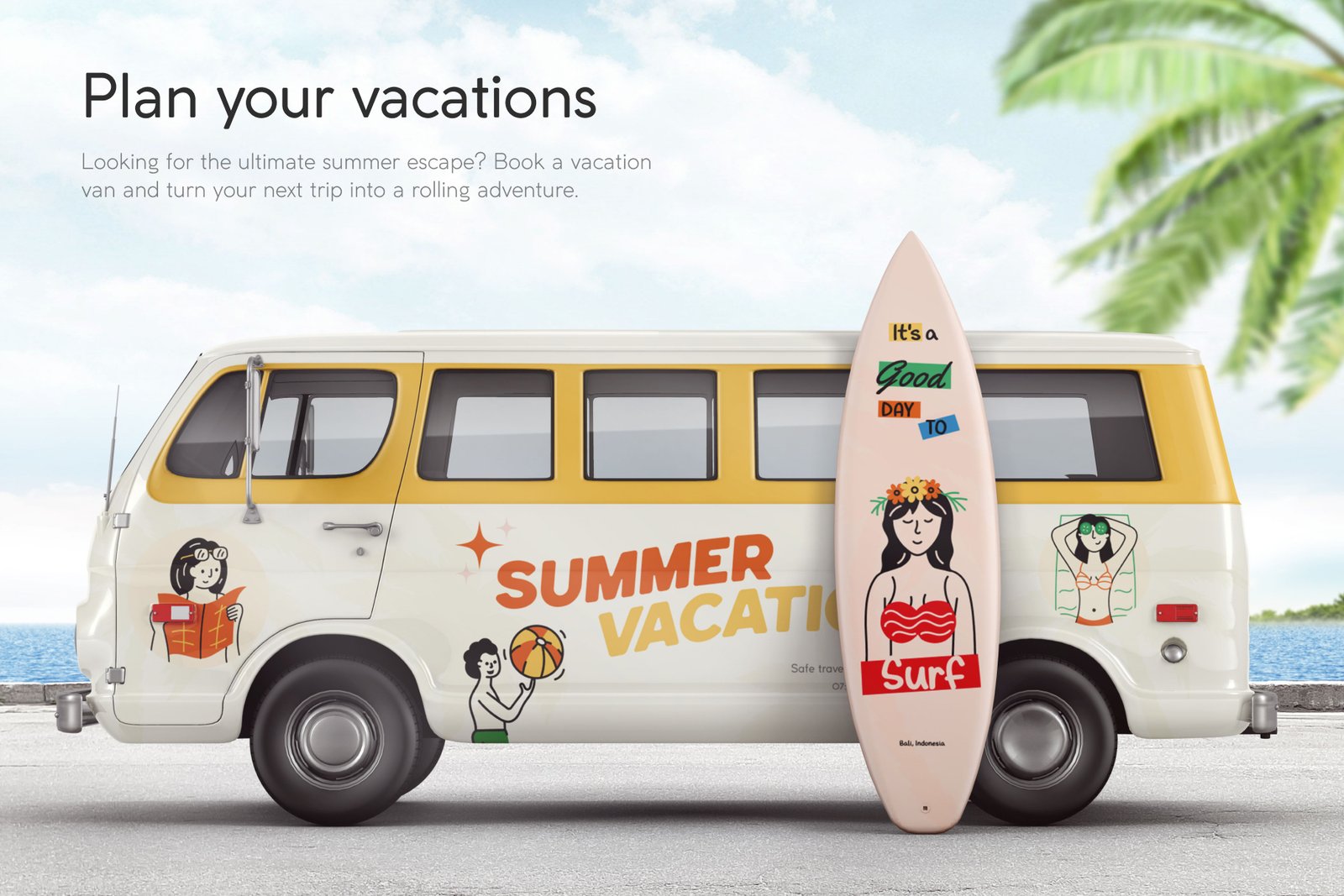 Summer Illustration Art Set