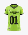 Kids V-Neck Jersey Mockup - Front View