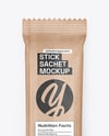 Kraft Stick Sachet Mockup