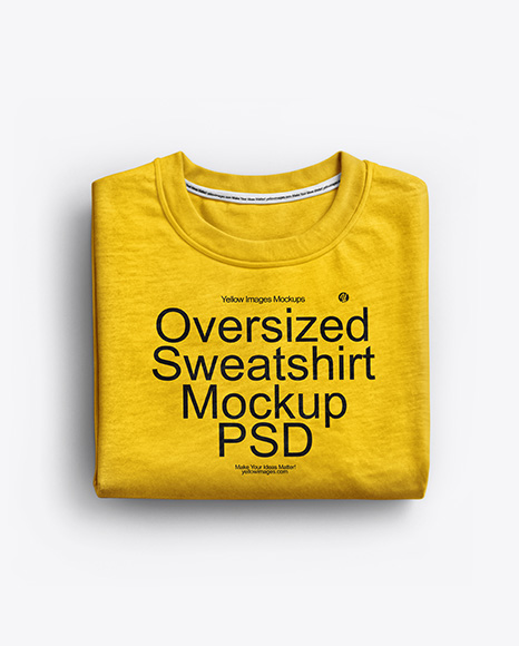 Folded Sweatshirt Mockup - Mockups