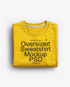Folded Sweatshirt Mockup