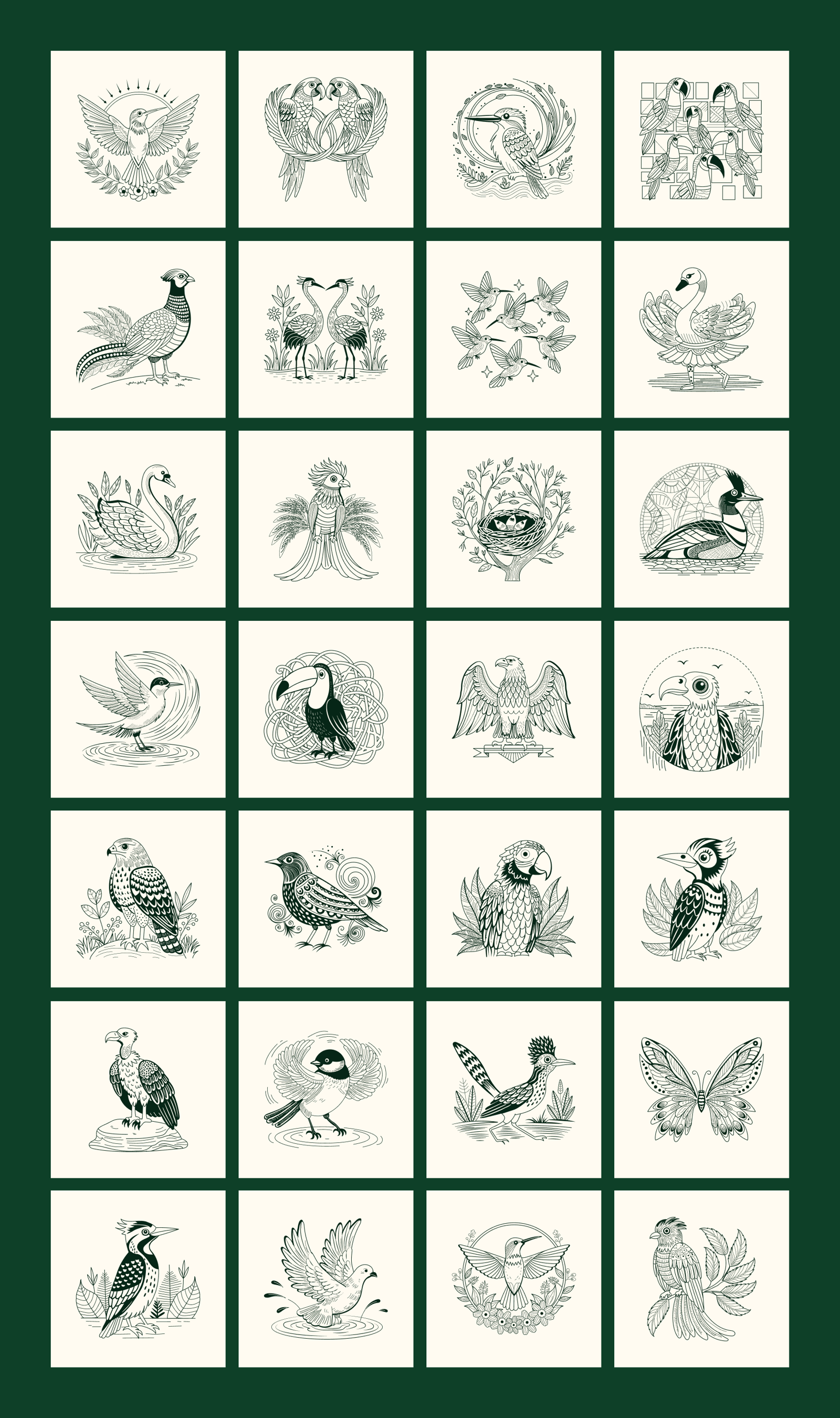Vintage Nature Illustrations Bundle