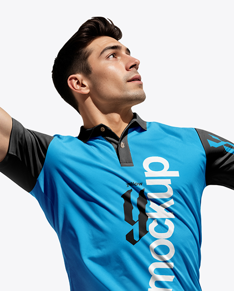Man Wearing Tennis Uniform Mockup
