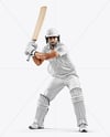 Indian Man Wearing Full Cricket Kit Mockup