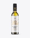 Antique Green Glass White Wine Bottle Mockup