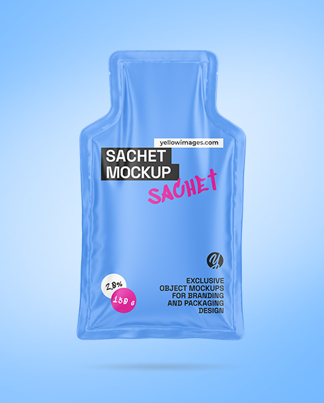 Matte Sachet Mockup