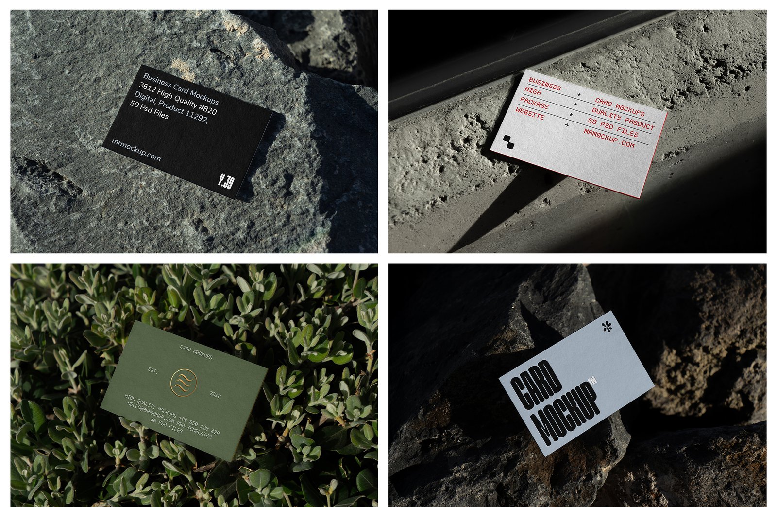 Outdoor Business Card Mockups