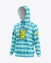 Men's Heather Hoodie Mockup - Half Side View