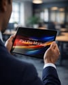 Man Holding iPad Mockup