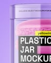 Clear Plastic Tube with Macaron Cookies Mockup
