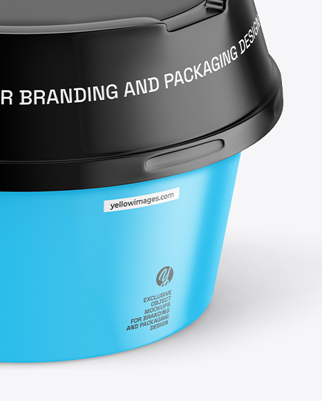 Matte Plastic Container Mockup