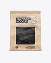 Kraft Pouch w/ Dry Black Tea Mockup