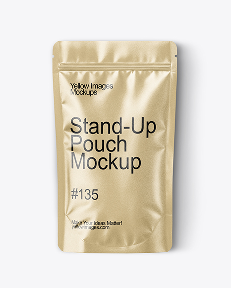 Kraft Stand Up Pouch Mockup - Packaging mockups
