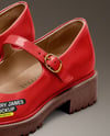 Pair of Patent Leather Mary Janes Mockup