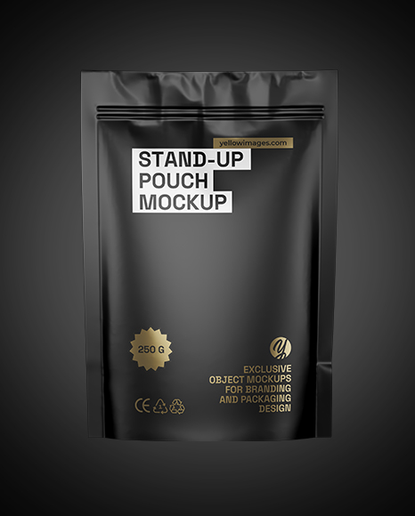 Matte Stand Up Pouch Mockup