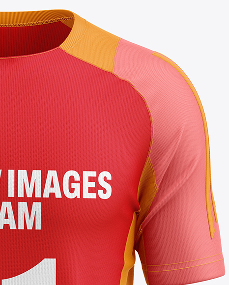 Training Short Sleeve Kit Mockup - Front View