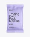 Matte Trading Card Pack Mockup