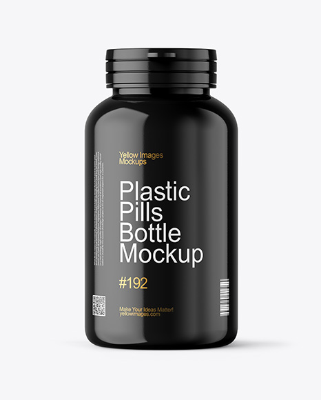 Glossy Pills Bottle Mockup - PSD Mockups