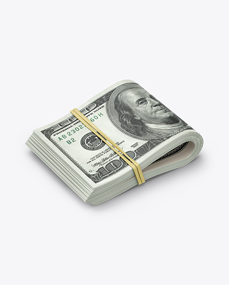 Money Bended Stack Mockup - Premium PSD Mockups