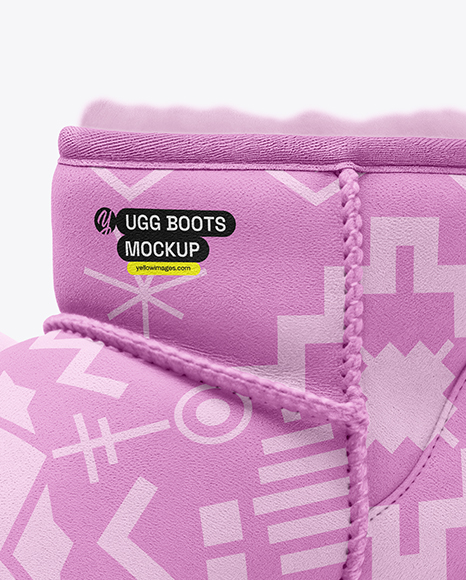 Pair of Women's UGG Boots Mockup