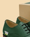 Pair of Women's Oxford Shoes with Box Mockup