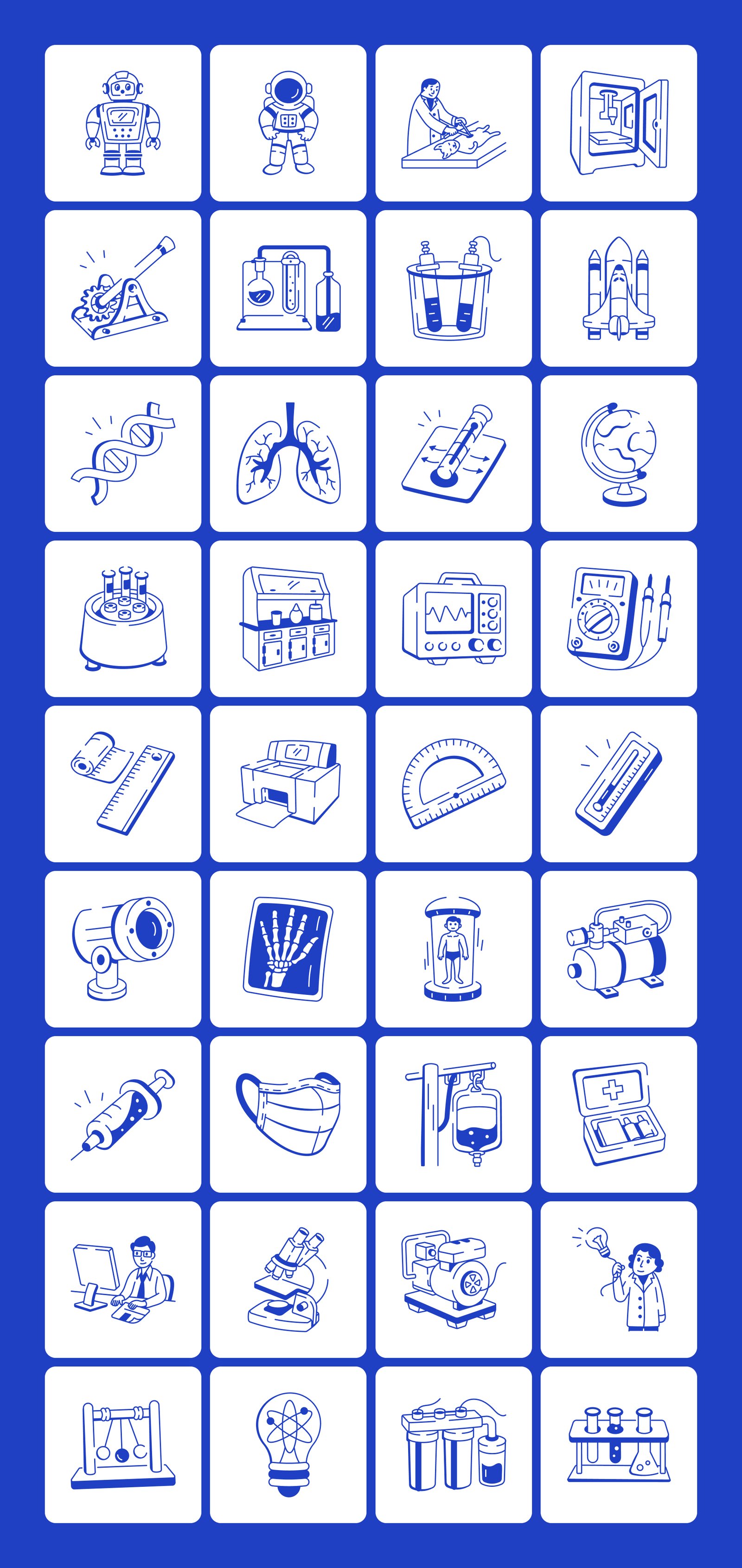 Science Doodles Illustration Set