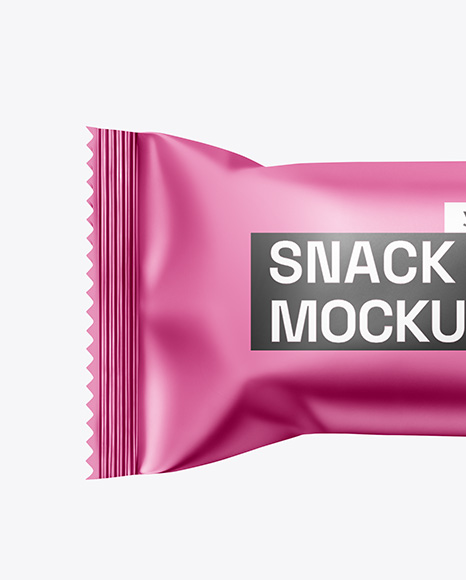Metallic Snack Bar Mockup