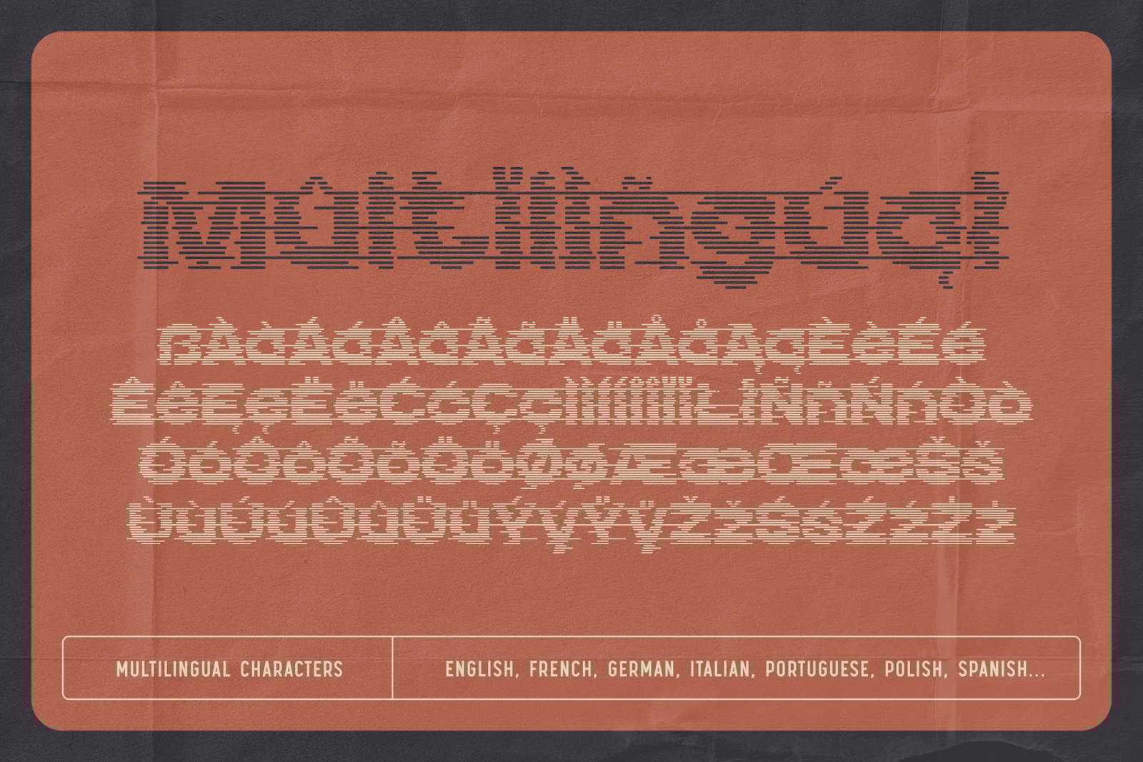 Echo Stripes - Variable Font Set