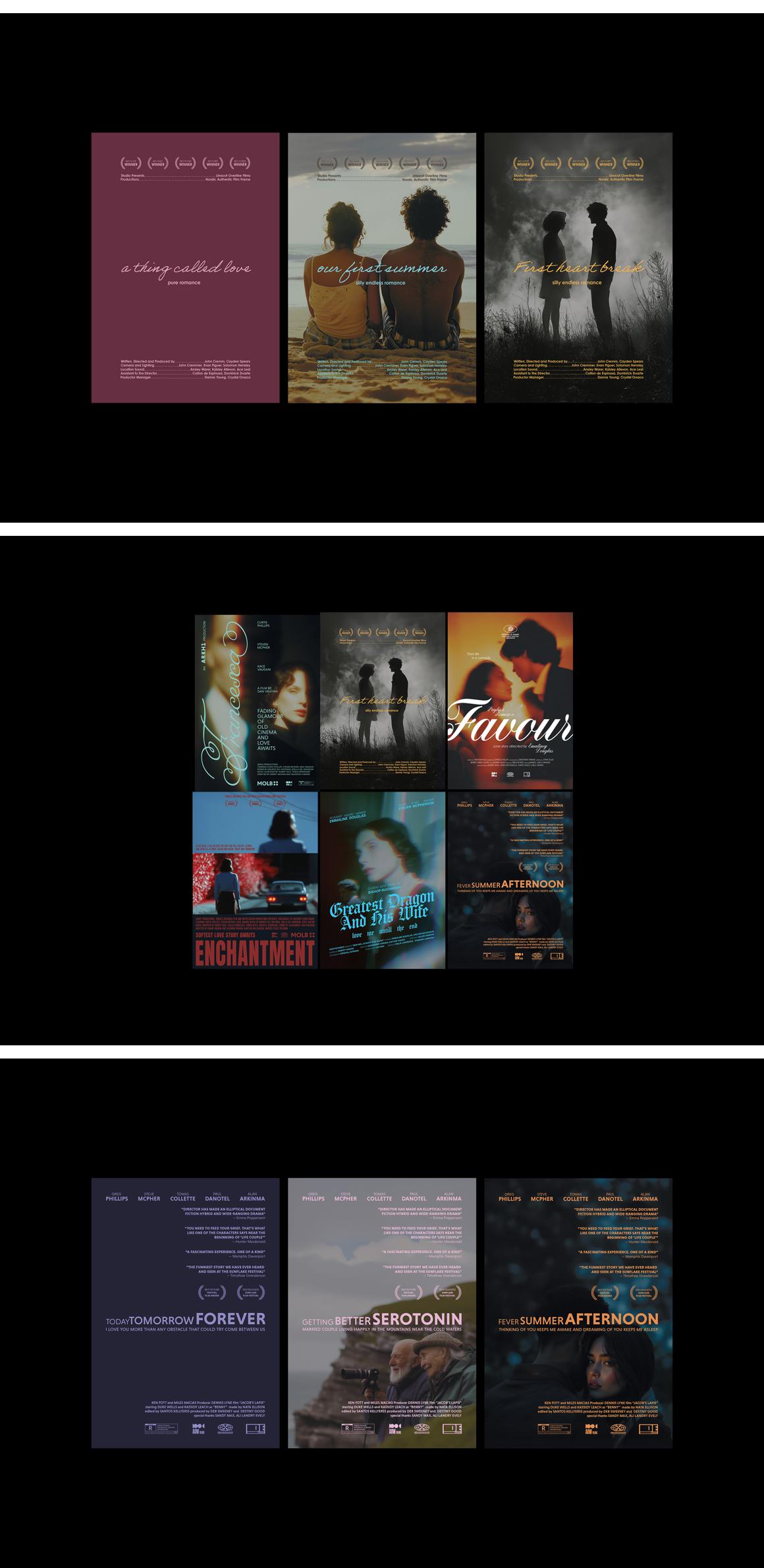 Romantic Movie Posters Collection