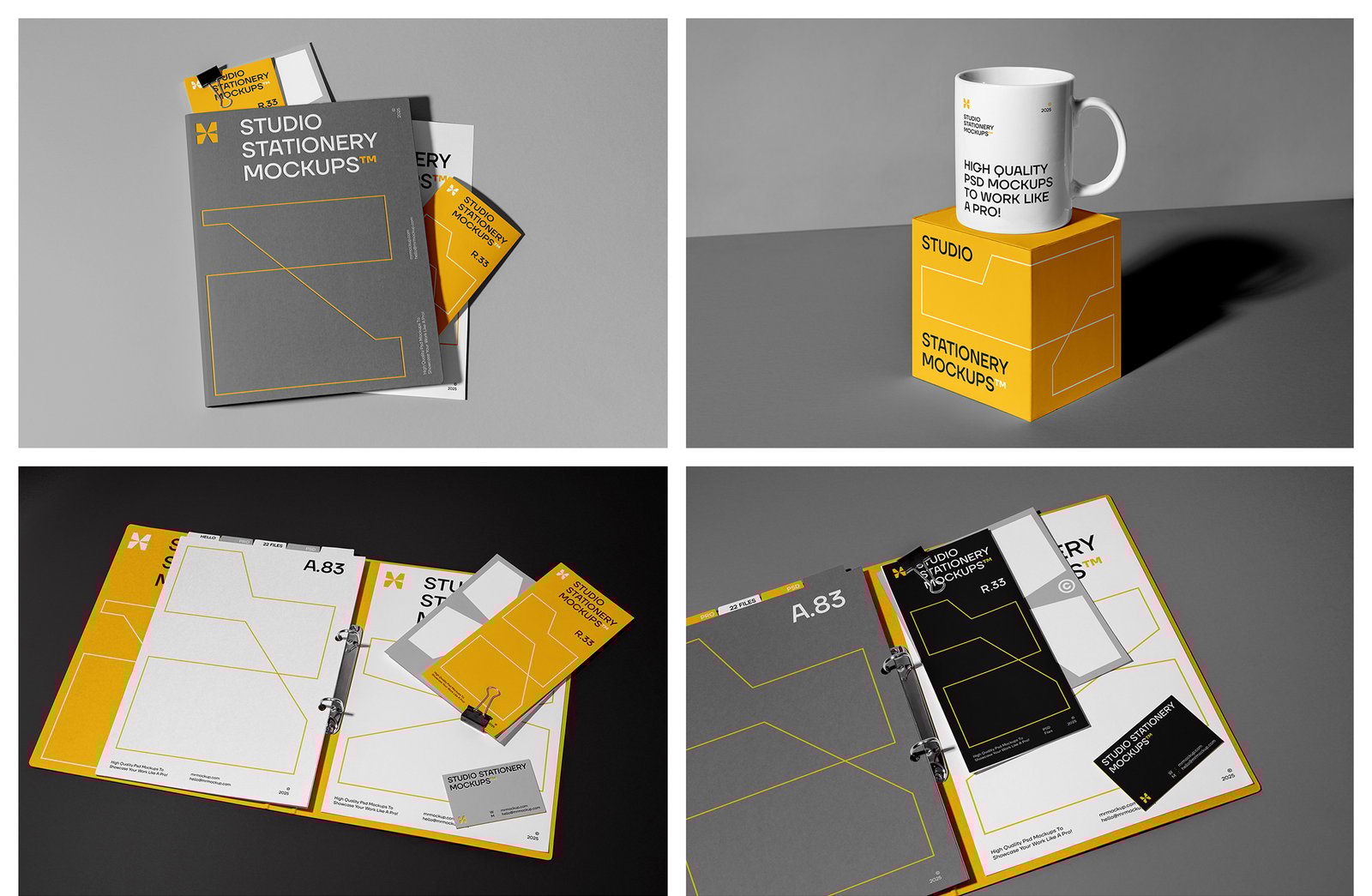 Studio Stationery Mockups