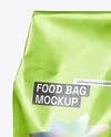 Metallic Food Bag Mockup