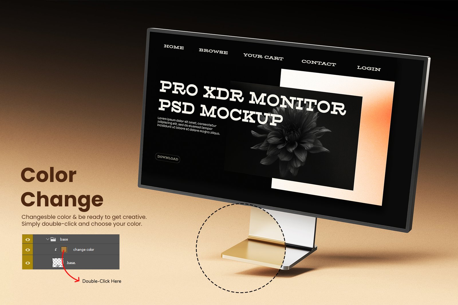 Pro Display XDR Monitor Mockup Set