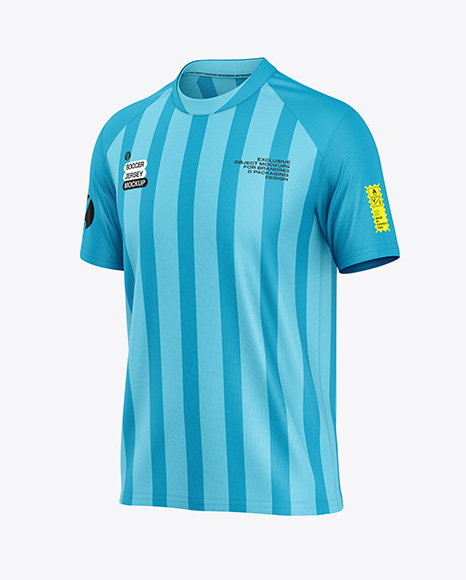 Soccer Jersey Mockup - Half Side View