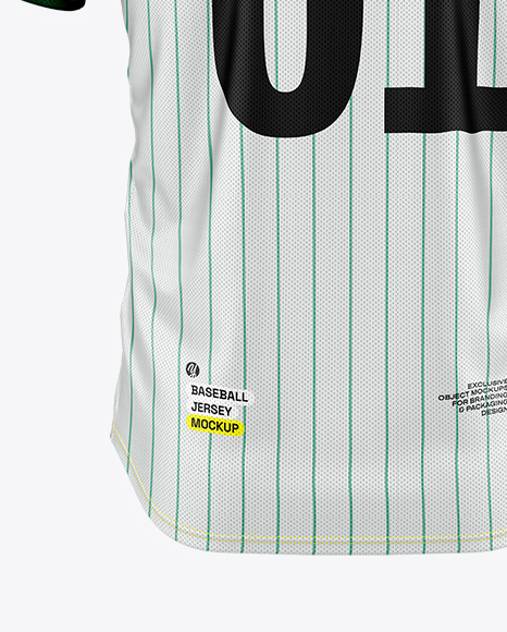 Baseball Jersey Mockup - Back View