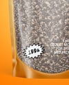 Frosted Stand-Up Pouch w/ Chia Seeds Mockup