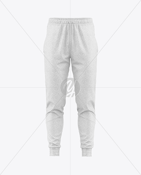 Heather Men’s Pants Mockup - Front View