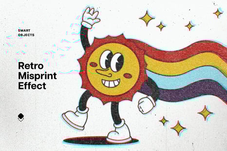 Retro Misprint Design Effect - Add-Ons